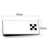 TK2084 - High polished (no plating) Stainless Steel Money clip with No Stone - Alamode - Flyclothing LLC