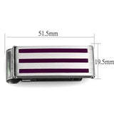 TK2086 - High polished (no plating) Stainless Steel Money clip with No Stone - Alamode