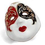 TK2142 - IP Rose Gold(Ion Plating) Stainless Steel Ring with Epoxy in Multi Color - Alamode - Flyclothing LLC