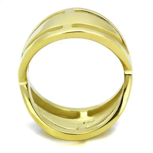 TK2157 - IP Gold(Ion Plating) Stainless Steel Ring with No Stone - Alamode - Flyclothing LLC