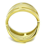 TK2157 - IP Gold(Ion Plating) Stainless Steel Ring with No Stone - Alamode
