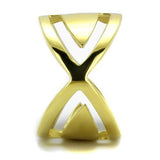 TK2157 - IP Gold(Ion Plating) Stainless Steel Ring with No Stone - Alamode