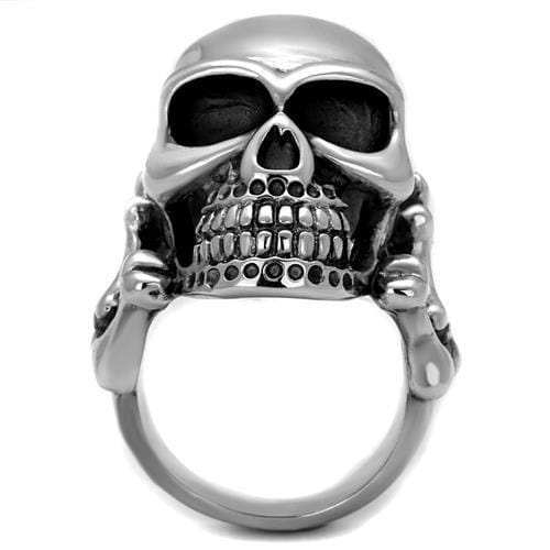 TK2246 - High polished (no plating) Stainless Steel Ring with No Stone - Alamode - Flyclothing LLC
