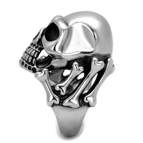 TK2246 - High polished (no plating) Stainless Steel Ring with No Stone - Alamode - Flyclothing LLC