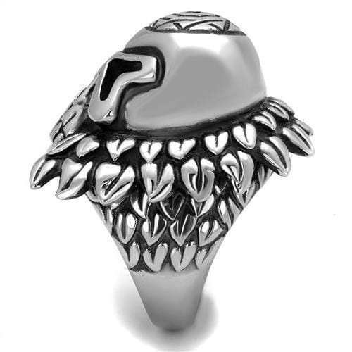 TK2247 - High polished (no plating) Stainless Steel Ring with No Stone - Alamode - Flyclothing LLC