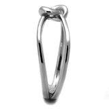 TK2262 - High polished (no plating) Stainless Steel Ring with No Stone - Alamode - Flyclothing LLC