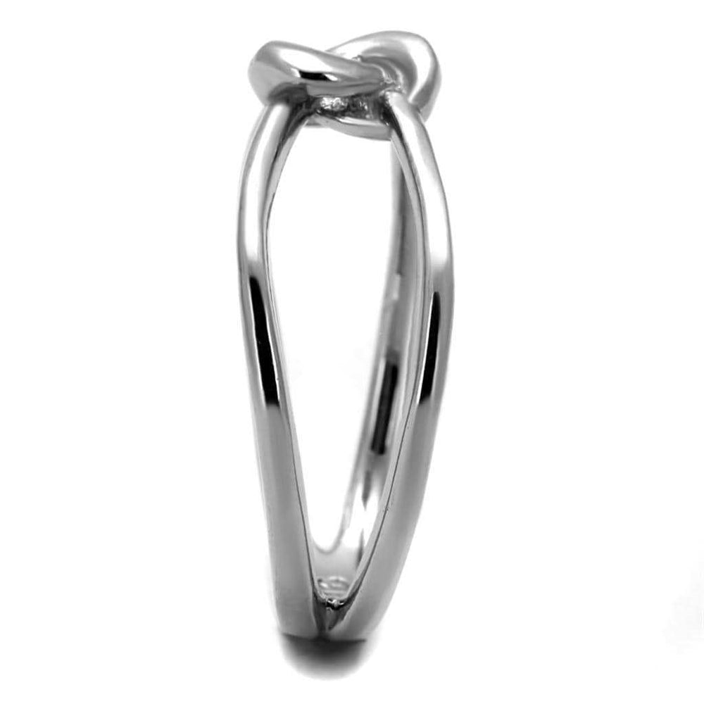 TK2262 - High polished (no plating) Stainless Steel Ring with No Stone - Alamode - Flyclothing LLC