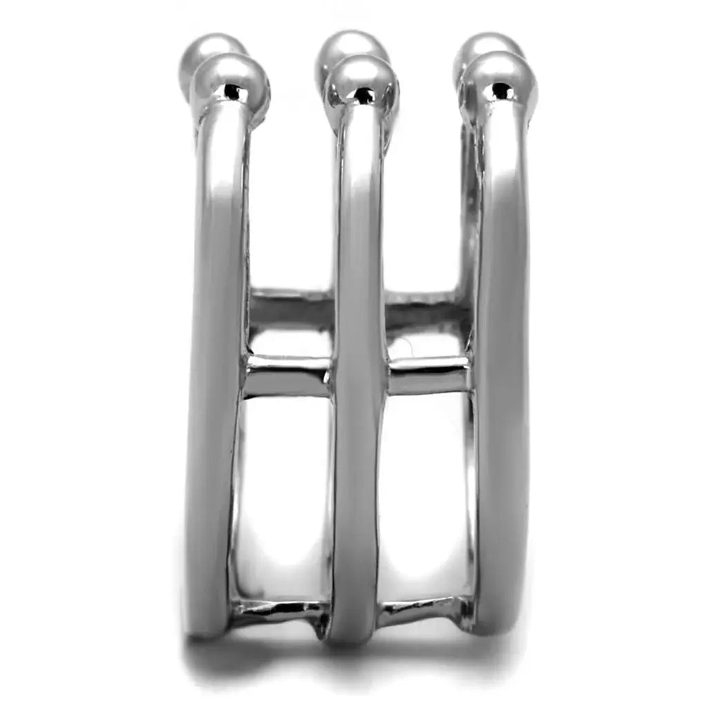 TK2267 - High polished (no plating) Stainless Steel Ring with No Stone - Alamode - Flyclothing LLC