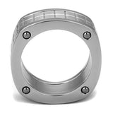 TK2405 - High polished (no plating) Stainless Steel Ring with No Stone - Alamode