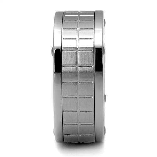 TK2405 - High polished (no plating) Stainless Steel Ring with No Stone - Alamode - Flyclothing LLC