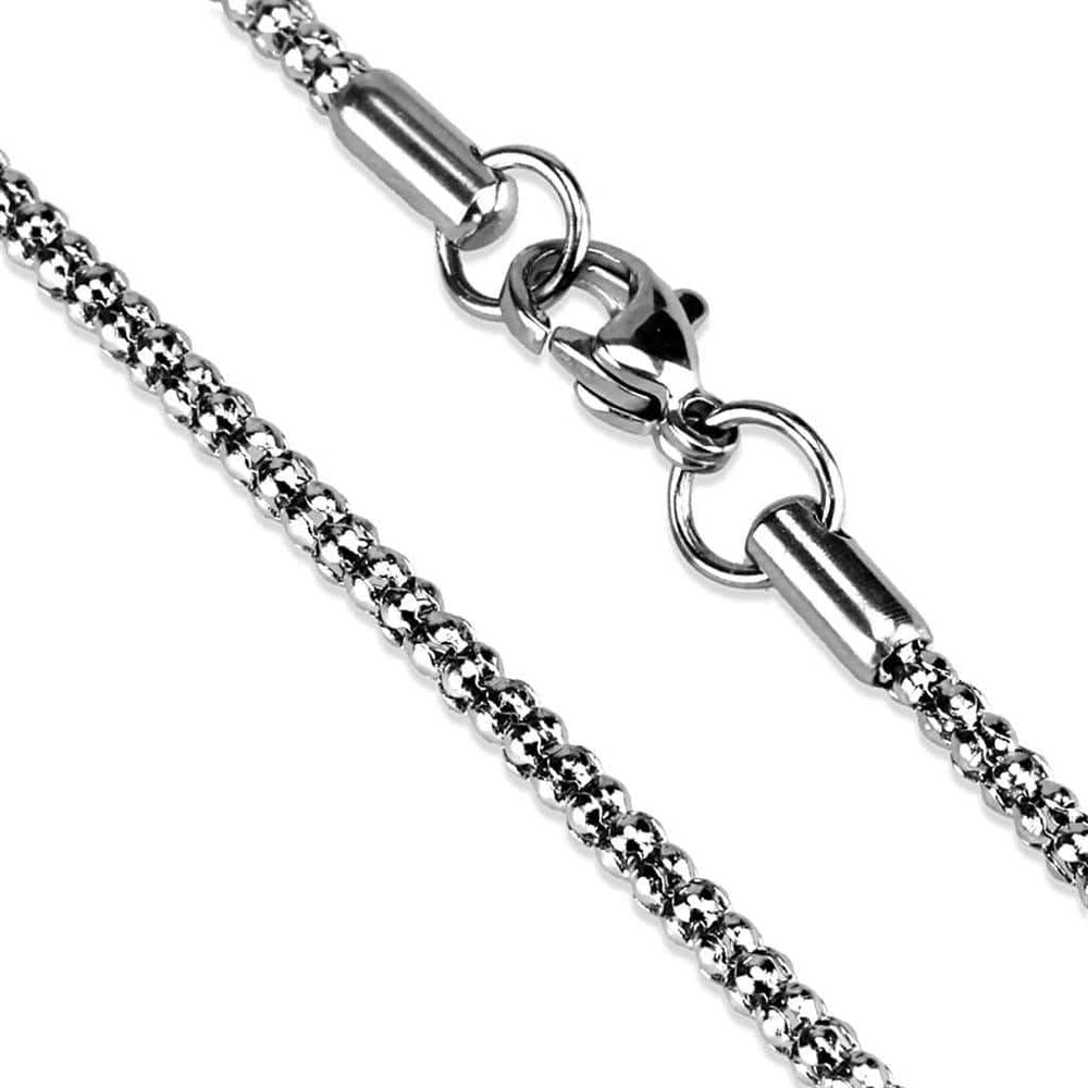 TK2424 - High polished (no plating) Stainless Steel Chain with No Stone - Alamode - Flyclothing LLC