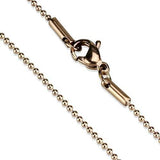 TK2431R - IP Rose Gold(Ion Plating) Stainless Steel Chain with No Stone - Alamode