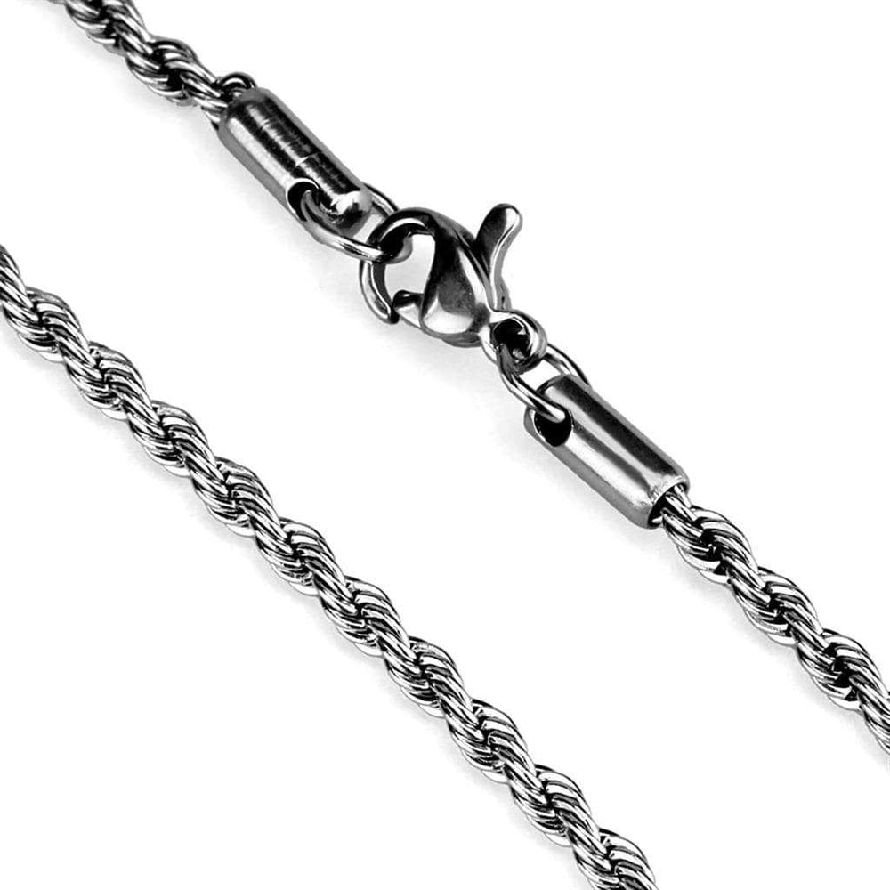 TK2433 - High polished (no plating) Stainless Steel Chain with No Stone - Alamode - Flyclothing LLC