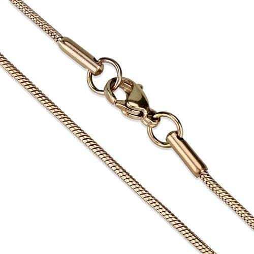 TK2436R - IP Rose Gold(Ion Plating) Stainless Steel Chain with No Stone - Alamode - Flyclothing LLC