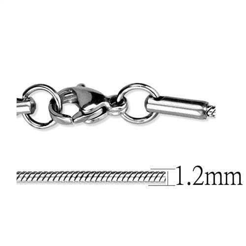 TK2436 - High polished (no plating) Stainless Steel Chain with No Stone - Alamode - Flyclothing LLC