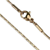 TK2437R - IP Rose Gold(Ion Plating) Stainless Steel Chain with No Stone - Alamode - Flyclothing LLC