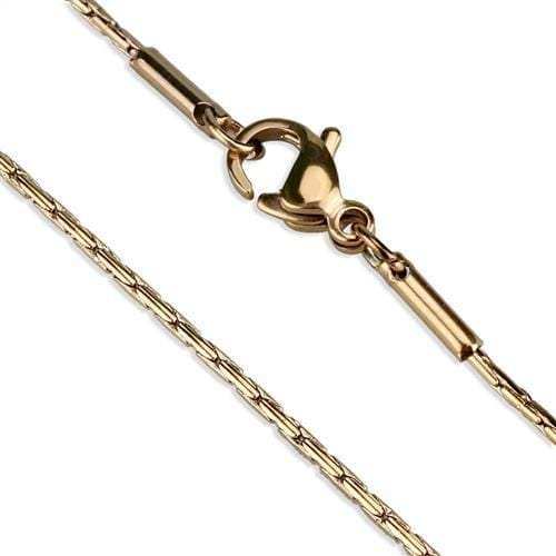 TK2437R - IP Rose Gold(Ion Plating) Stainless Steel Chain with No Stone - Alamode - Flyclothing LLC