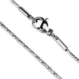 TK2437 - High polished (no plating) Stainless Steel Chain with No Stone - Alamode