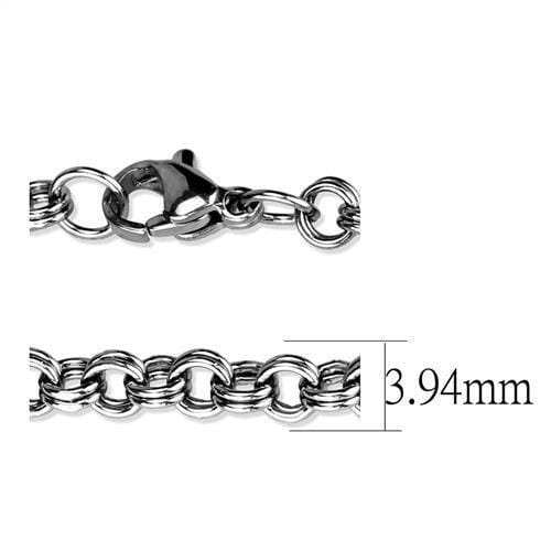 TK2438 - High polished (no plating) Stainless Steel Chain with No Stone - Alamode - Flyclothing LLC