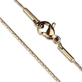 TK2439R - IP Rose Gold(Ion Plating) Stainless Steel Chain with No Stone - Alamode - Flyclothing LLC