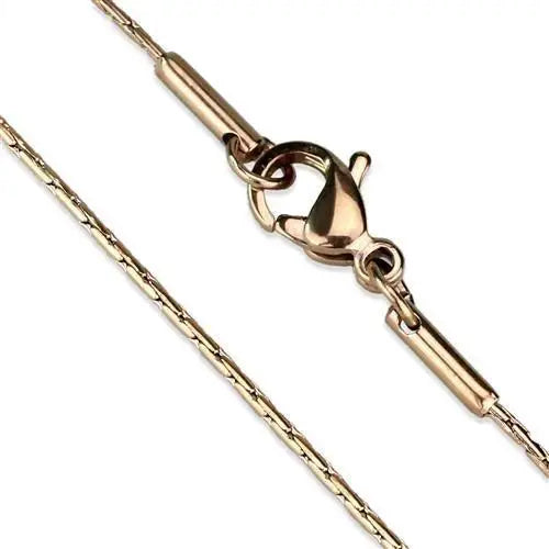 TK2439R - IP Rose Gold(Ion Plating) Stainless Steel Chain with No Stone - Alamode - Flyclothing LLC