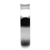 TK2561 - High polished (no plating) Stainless Steel Ring with No Stone - Alamode - Flyclothing LLC