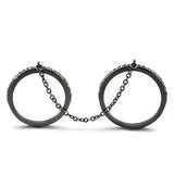 TK2614 - IP Light Black (IP Gun) Stainless Steel Ring with Top Grade Crystal in Jet - Alamode - Flyclothing LLC