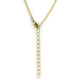 TK2911 - IP Gold(Ion Plating) Stainless Steel Necklace with Precious Stone Lapis in Montana - Alamode - Flyclothing LLC