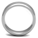 TK2917 - High polished (no plating) Stainless Steel Ring with No Stone - Alamode - Flyclothing LLC