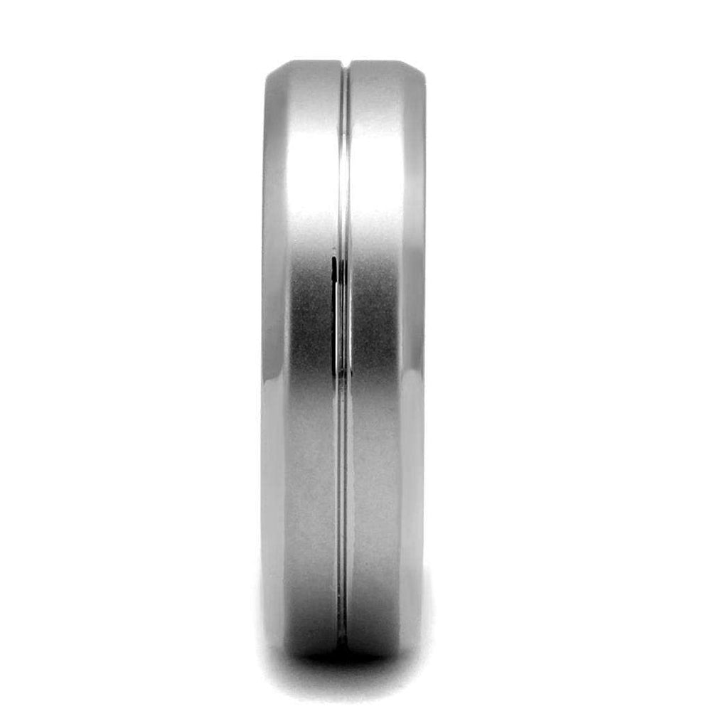 TK2917 - High polished (no plating) Stainless Steel Ring with No Stone - Alamode - Flyclothing LLC