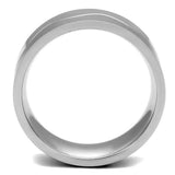 TK2918 - High polished (no plating) Stainless Steel Ring with No Stone - Alamode - Flyclothing LLC