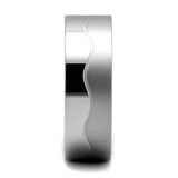 TK2918 - High polished (no plating) Stainless Steel Ring with No Stone - Alamode
