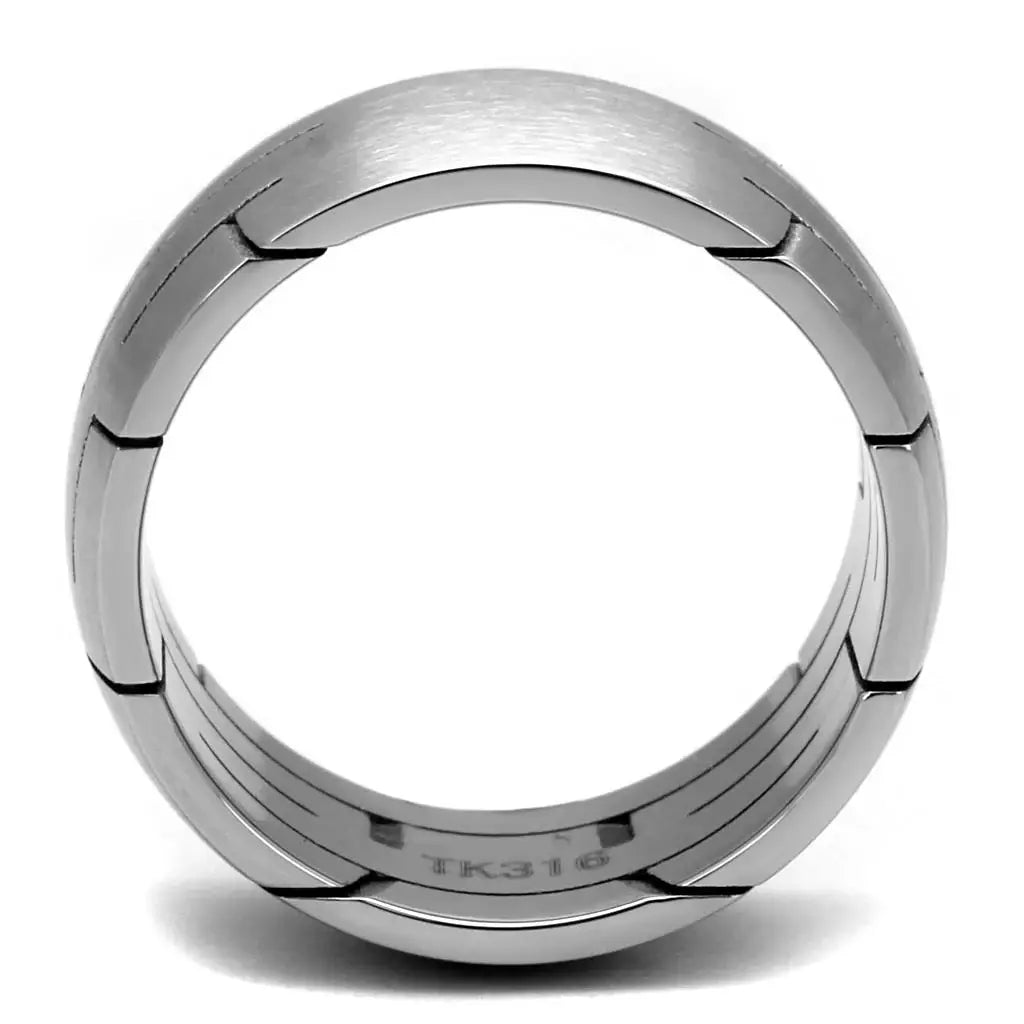 TK2920 - High polished (no plating) Stainless Steel Ring with No Stone - Alamode - Flyclothing LLC