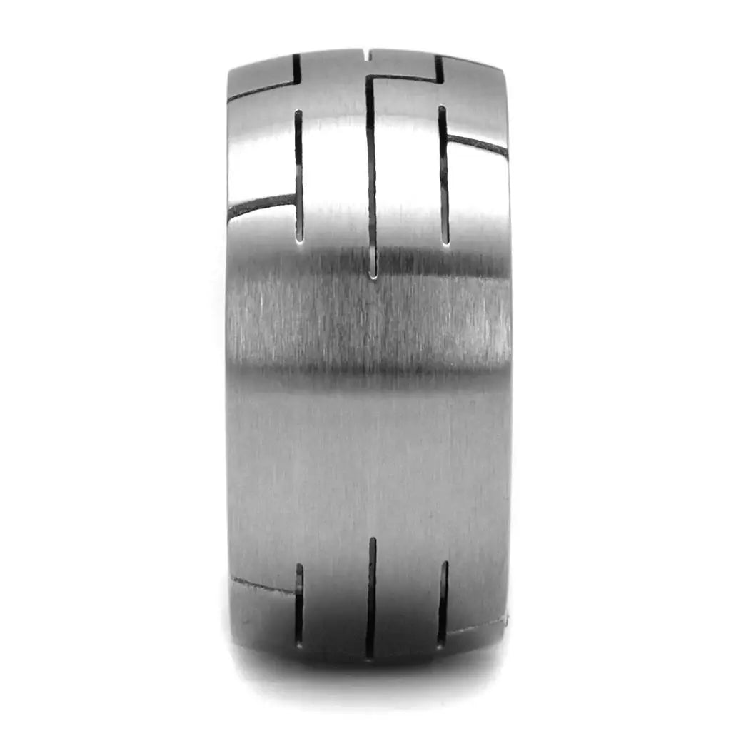 TK2920 - High polished (no plating) Stainless Steel Ring with No Stone - Alamode - Flyclothing LLC