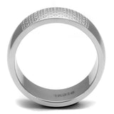 TK2945 - High polished (no plating) Stainless Steel Ring with No Stone - Alamode - Flyclothing LLC