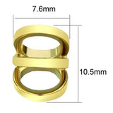 TK2952 - IP Gold(Ion Plating) Stainless Steel Earrings with No Stone - Alamode - Flyclothing LLC