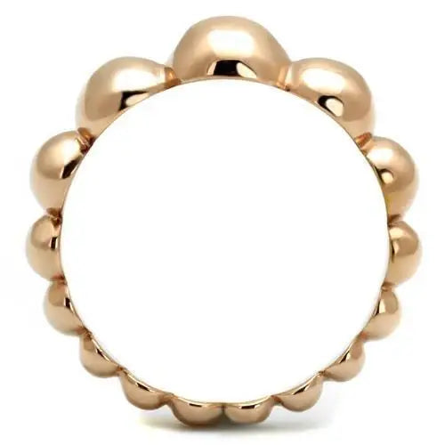 TK2967 - IP Rose Gold(Ion Plating) Stainless Steel Ring with No Stone - Alamode - Flyclothing LLC