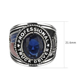 TK30320 - Trucker Ring in Montana Blue - Alamode