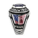 TK30320 - Trucker Ring in Montana Blue - Alamode - Flyclothing LLC