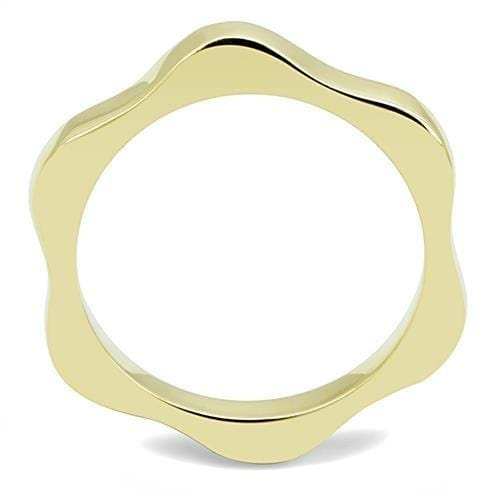 TK3033 - IP Gold(Ion Plating) Stainless Steel Ring with No Stone - Alamode - Flyclothing LLC