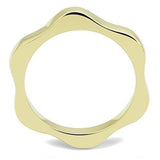 TK3033 - IP Gold(Ion Plating) Stainless Steel Ring with No Stone - Alamode