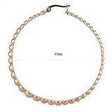 TK3068 - IP Rose Gold(Ion Plating) Stainless Steel Earrings with No Stone - Alamode - Flyclothing LLC