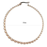 TK3068 - IP Rose Gold(Ion Plating) Stainless Steel Earrings with No Stone - Alamode