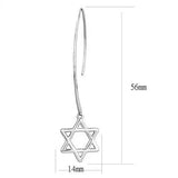 TK3147 - High polished (no plating) Stainless Steel Earrings with No Stone - Alamode - Flyclothing LLC