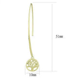 TK3149 - IP Gold(Ion Plating) Stainless Steel Earrings with No Stone - Alamode - Flyclothing LLC