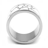 TK3172 - High polished (no plating) Stainless Steel Ring with Epoxy in White - Alamode - Flyclothing LLC