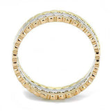 TK3180 - IP Gold & IP Rose Gold (Ion Plating) Stainless Steel Ring with No Stone - Alamode - Flyclothing LLC