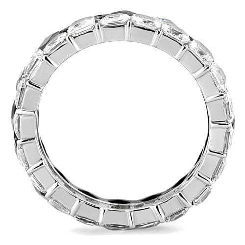 TK3231 - Two-Tone IP Black (Ion Plating) Stainless Steel Ring with AAA Grade CZ in Black Diamond - Alamode - Flyclothing LLC