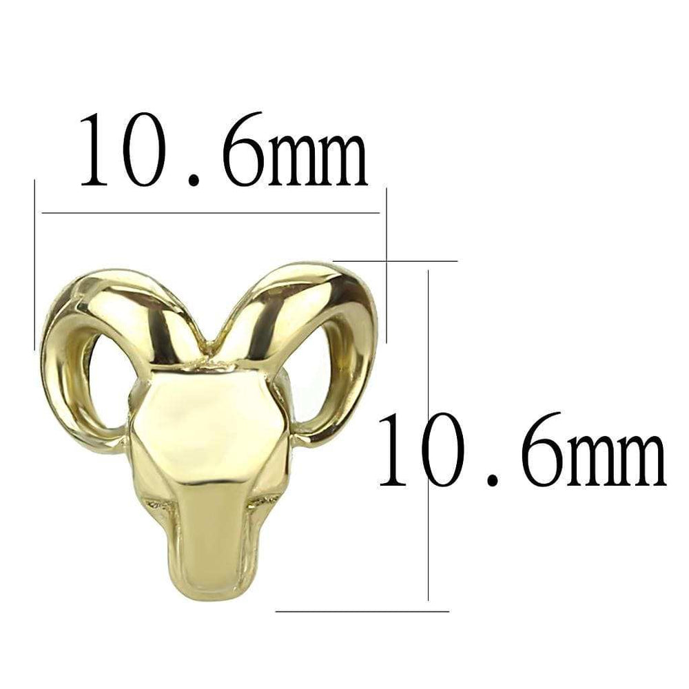 TK3289 - IP Gold(Ion Plating) Stainless Steel Earrings with No Stone - Alamode - Flyclothing LLC