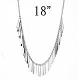 TK3499 - High polished (no plating) Stainless Steel Necklace with No Stone - Alamode - Flyclothing LLC